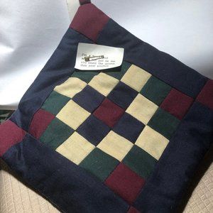 Spice mat 8 x 8 blue green, patchwork, blue pouch